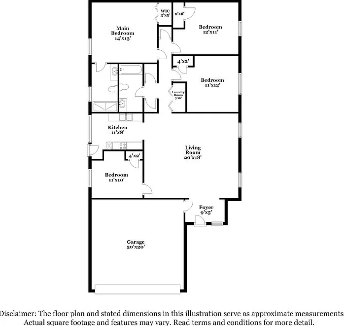 4 bed, 2.0 bath, 1443 sqft, $1,440 — Photo 2