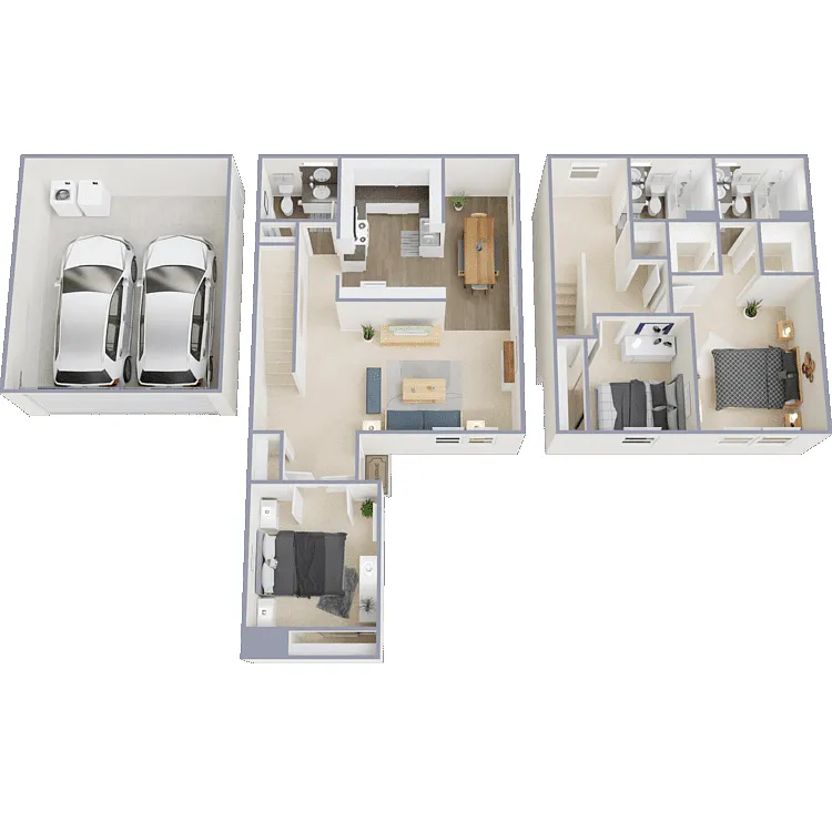Floor plan Park City Ranchos - 3 Bed 2.5 Bath