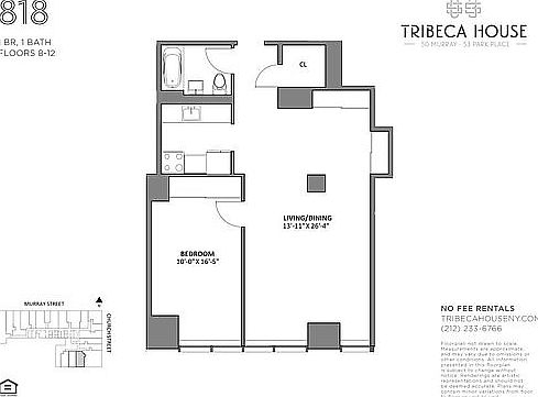 1st image of 50 Murray St APT 1018