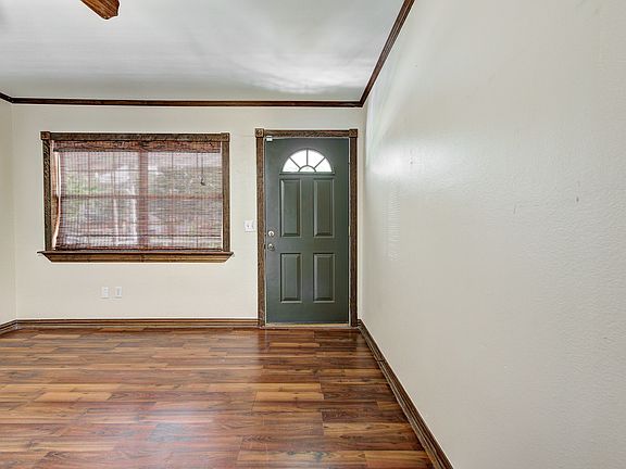 Front door in living room