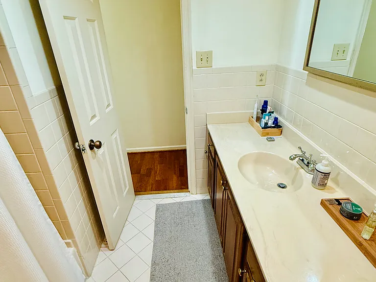 Hallway bathroom