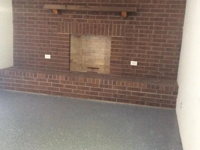 "Bonus room" with fireplace