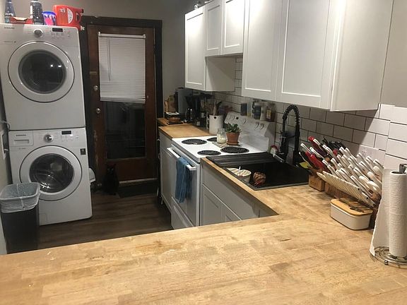 Kitchen with included washer and dryer