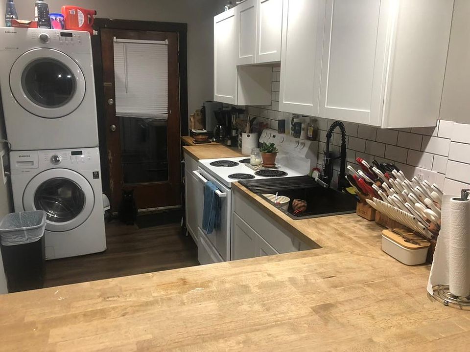 Kitchen with included washer and dryer
