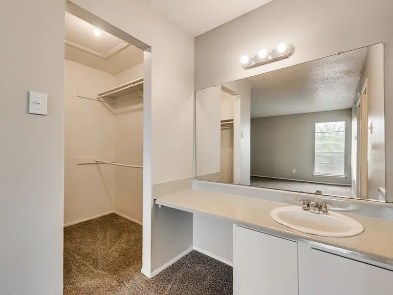 Bright bathrooms feature generous vanity space for your daily routine.