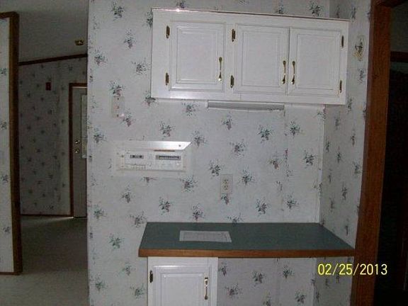 Built in desk kitchen are