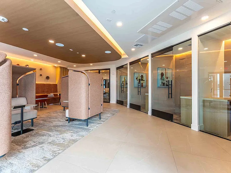 Co-working space featuring zoom studios