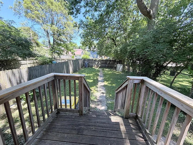 Back yard from deck