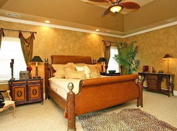 Master Suite with trey ceilings, surround sound and berber carpet