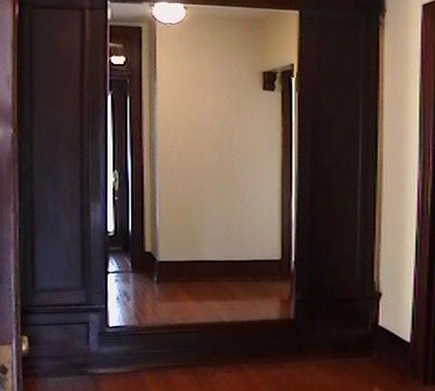Entry hall 3/4 wall mirror