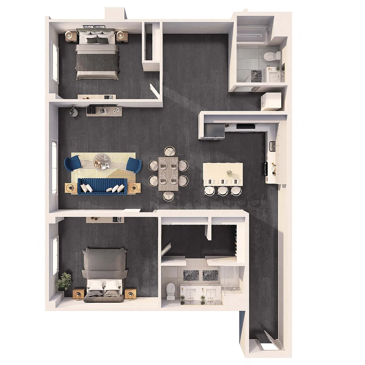 Floor plan 2 Bedroom Plus