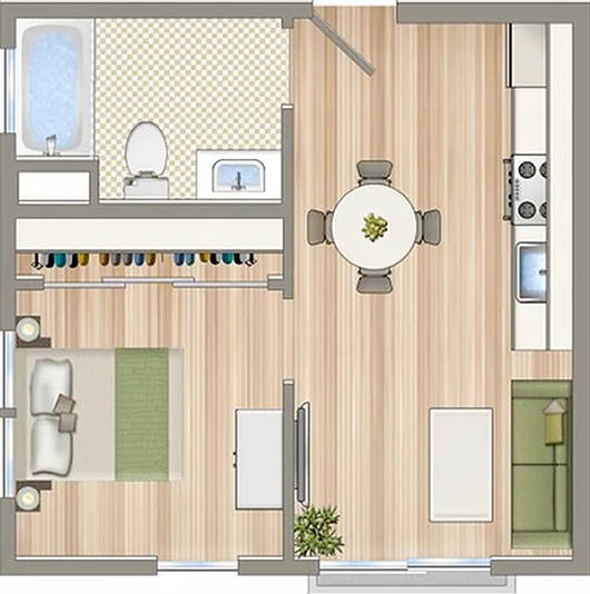A3- Studio- 1 - sqft- 392 A3- Studio- 1 - sqft- 392
