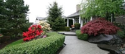Landscaped front yard