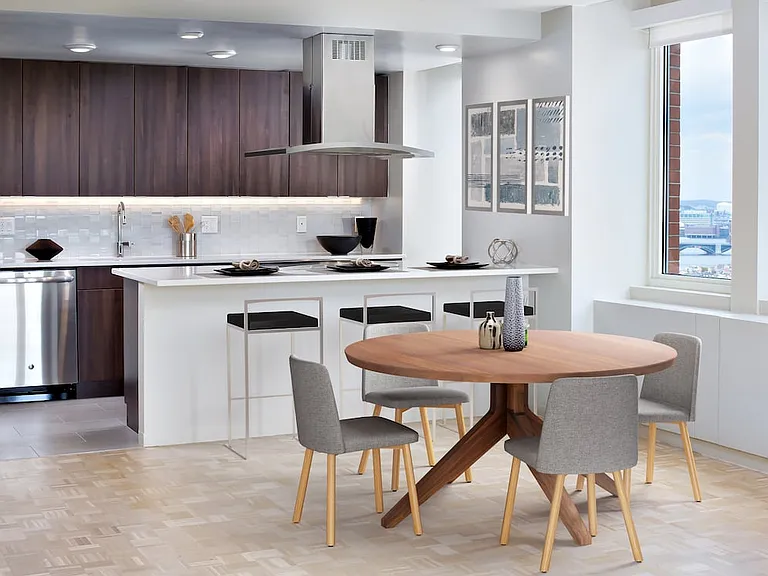 Kitchen and dining area
