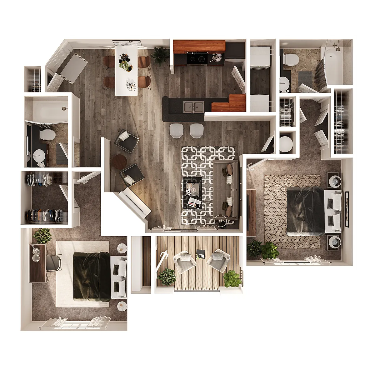 Floor plan 2 Bedroom