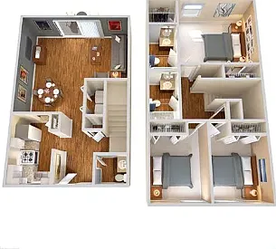 3 Bedroom Floorplan 3 Bedroom Floorplan
