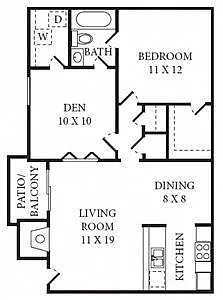 Floor plan The Beacon I Medium 1 Bedroom