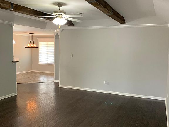 Living room looking into dining