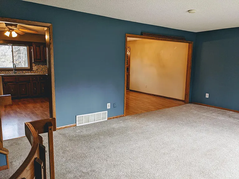 Living room 2 with open access to kitchen and dining room