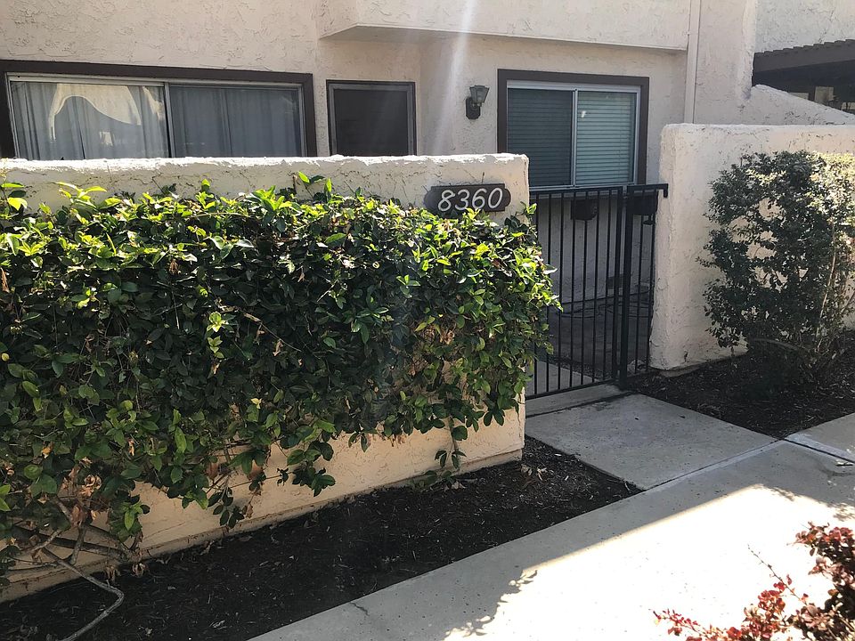 Front view of the unit and patio