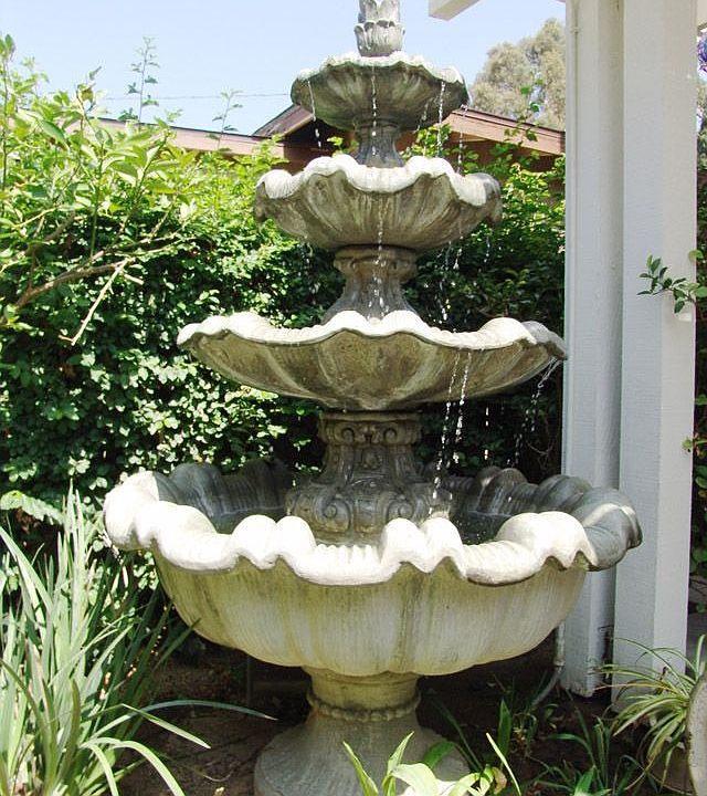 1 of 2 back yard fountains