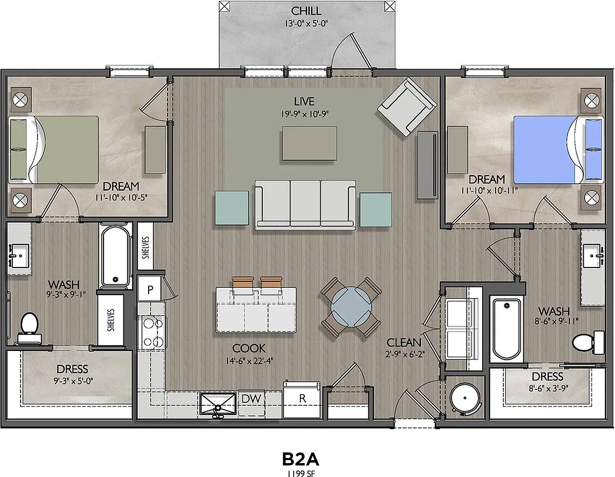 Floor plan B2A