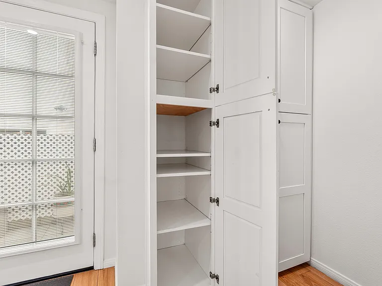 There are 3 of these deep pantries.