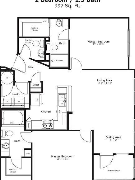 Floorplans-2BR-2.5BA-Hamilton2-Ivy-Town Floorplans-2BR-2.5BA-Hamilton2-Ivy-Town