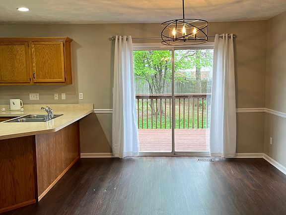 dining area....patio doors leading to deck