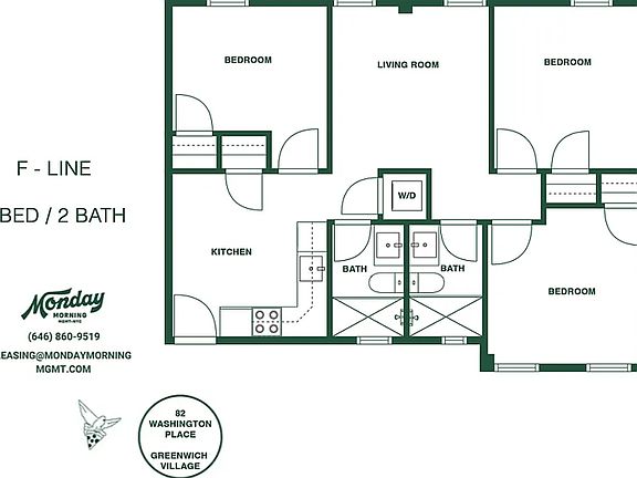 2nd image of 82-86 W Washington Pl #3E