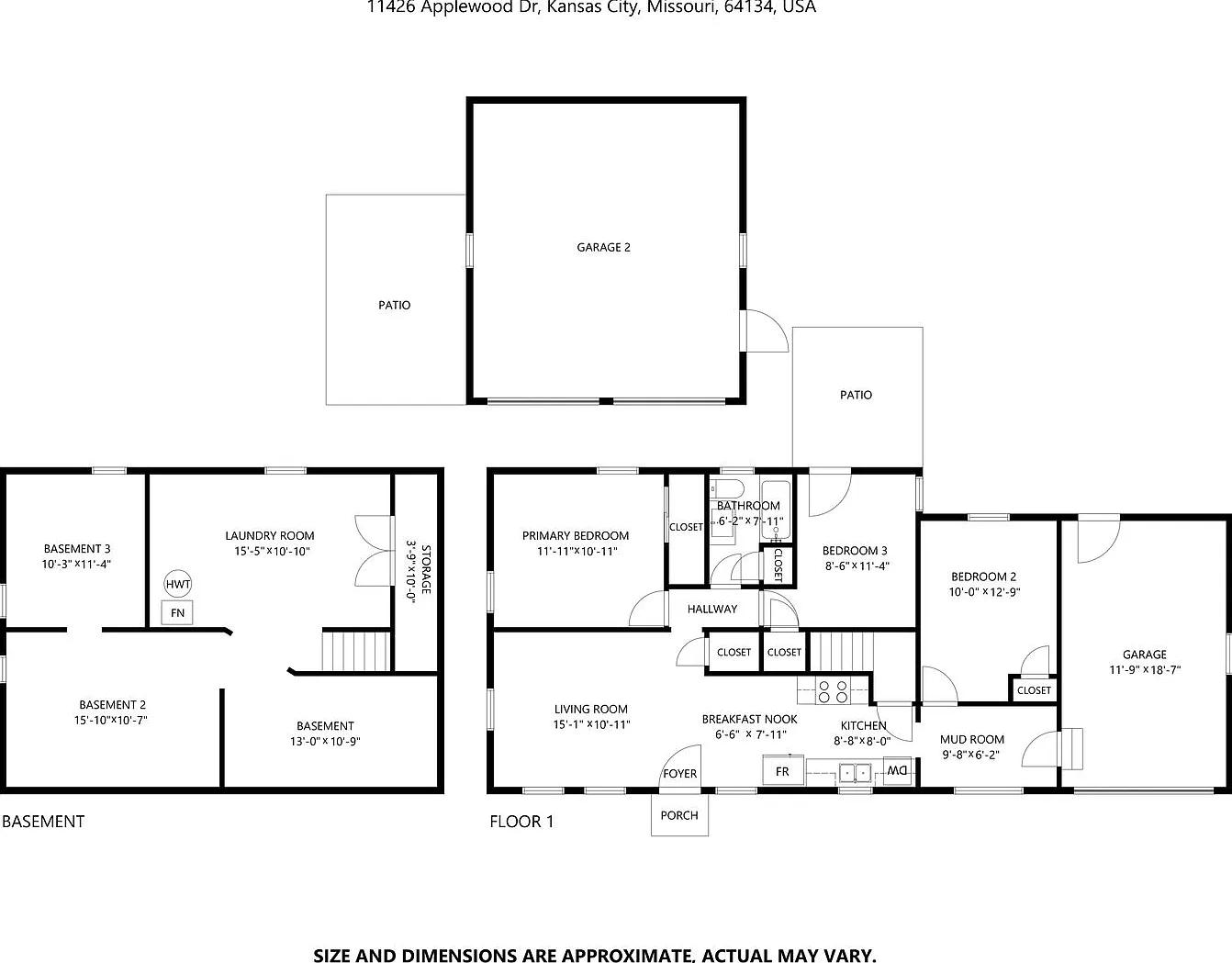 2-Bedroom, 1 Bath Single Family for Rent in Kansas City, MO | Attached Garage & Modern Kitchen — Photo 2