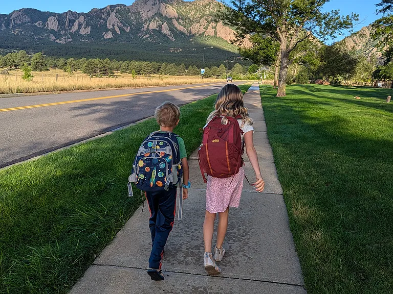 Sidewalks throughout the neighborhood make strolls easy any time of day.