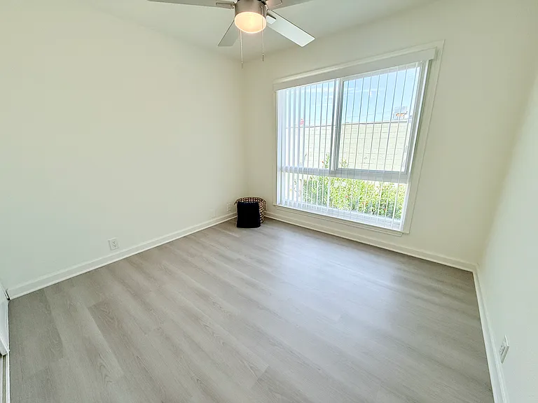 Bedroom 3 with Ceiling Fan & New Flooring
