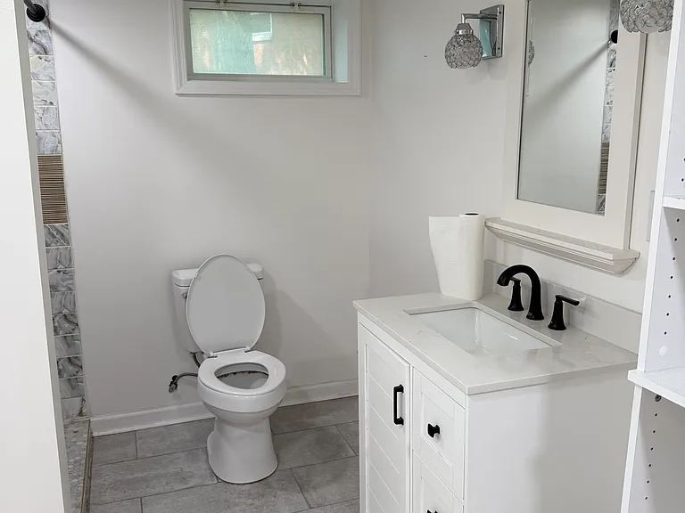 Basement bathroom