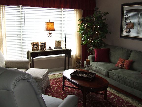 Living room with picture window