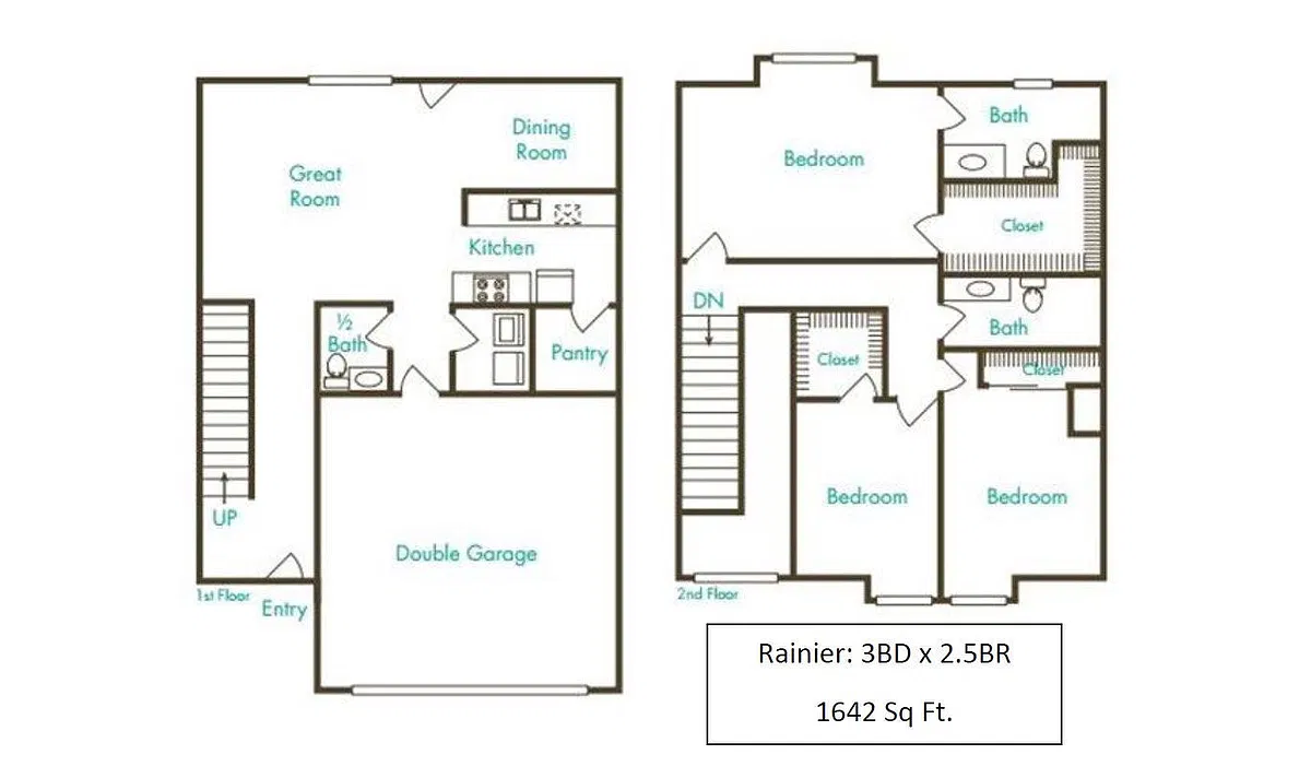 Floor plan Rainier at Main