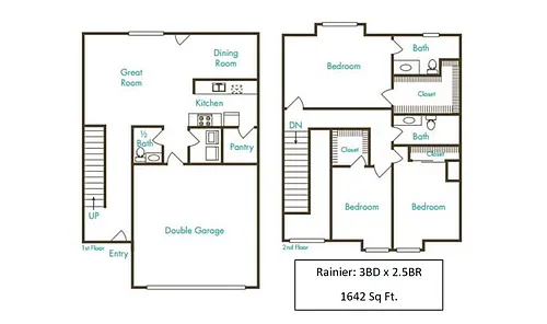 Floor plan Rainier at Main