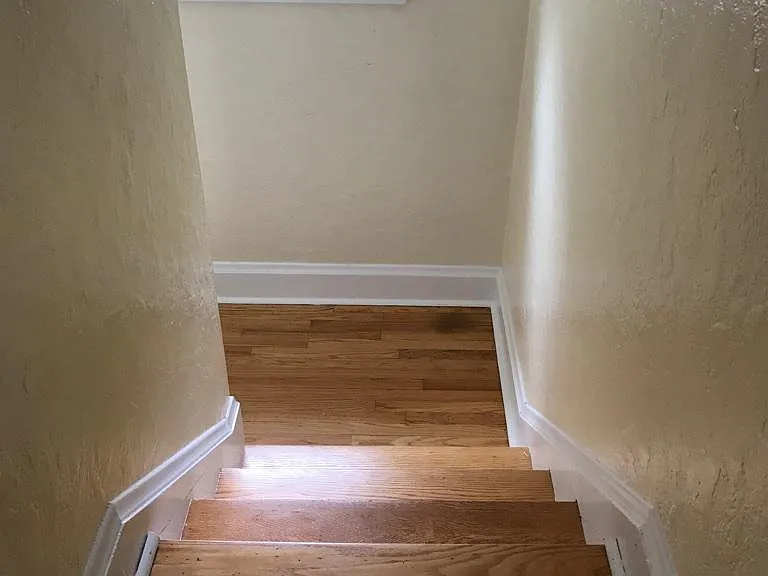 steps to 2nd floor, now includes a railing