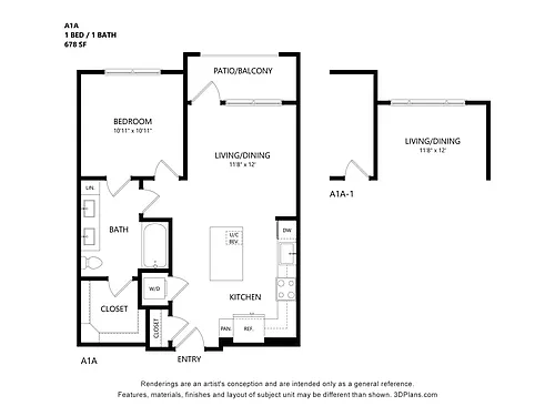 Floor plan A1a