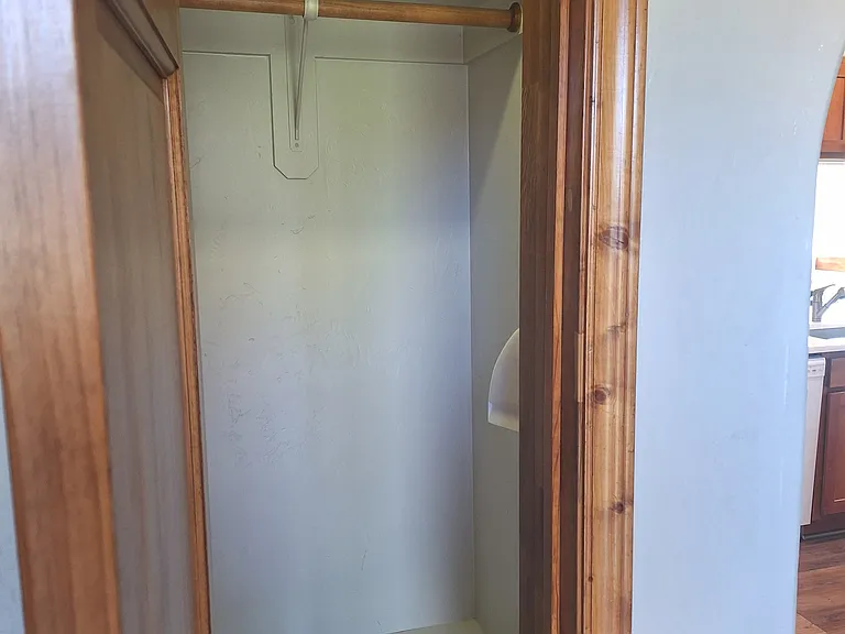 Front coat closet.