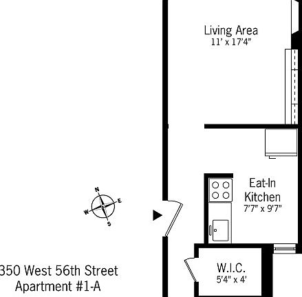 2nd image of 350 W 56th St #1AA