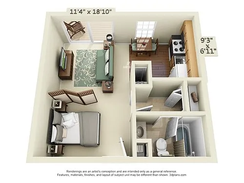 Floor plan Studio