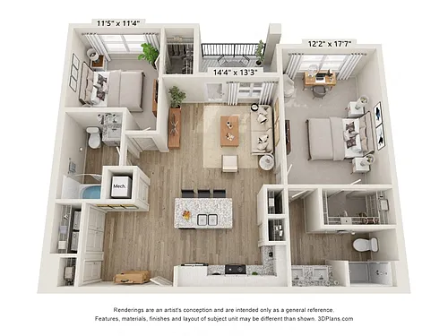 Floor plan The Waylon