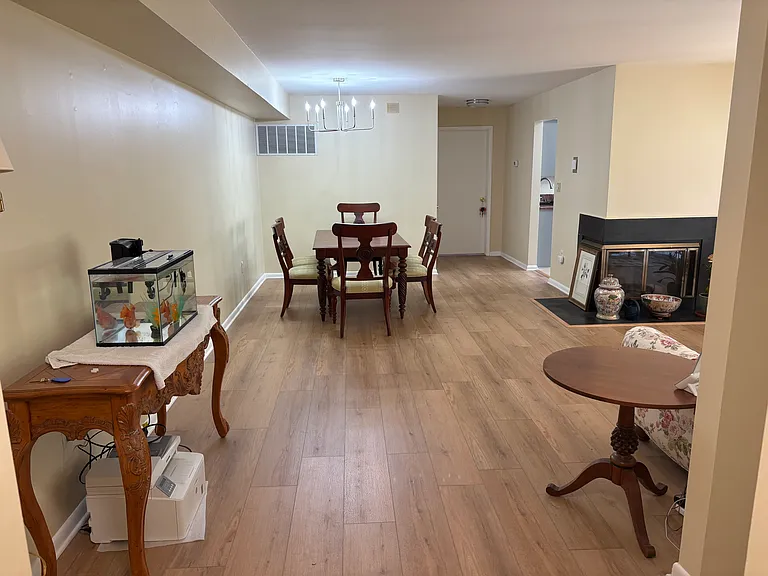 Living room and dinning room