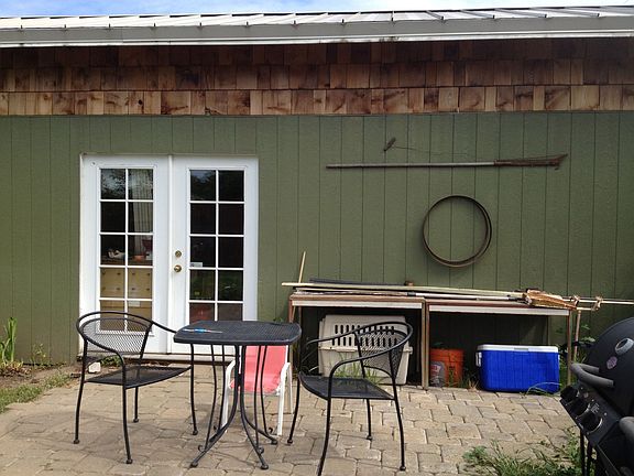 side of the garage