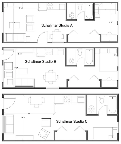 Floor plan Smaller Studio