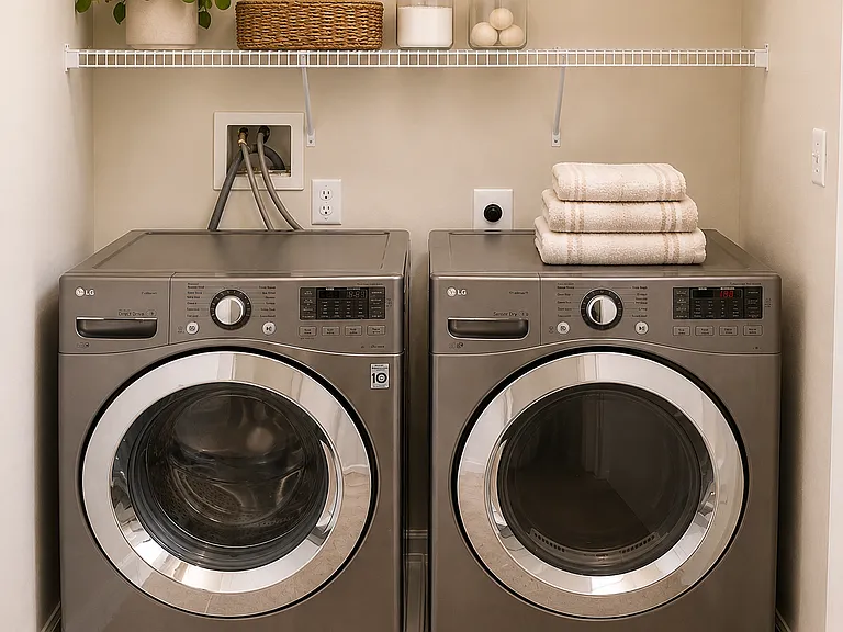 Laundry (Photos are virtually staged)