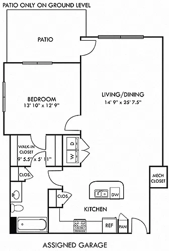 Floor plan Centennial with Assigned Garage