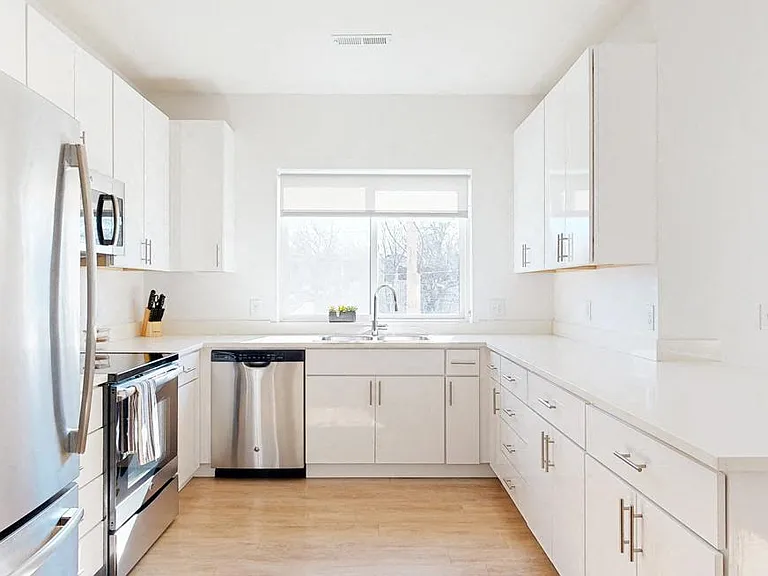 Our kitchens offer a functional design with ample cabinetry and counter space, making meal prep and organization effortless.