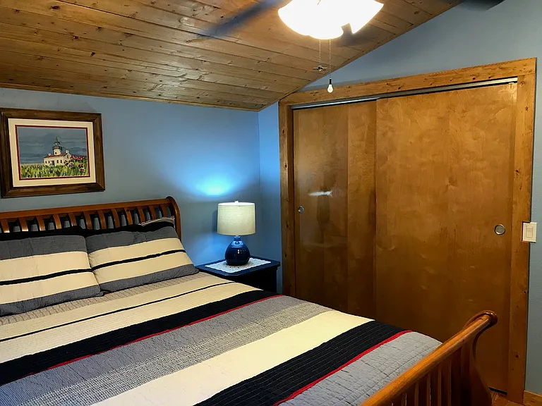 Bedroom with 8' lighted closet.